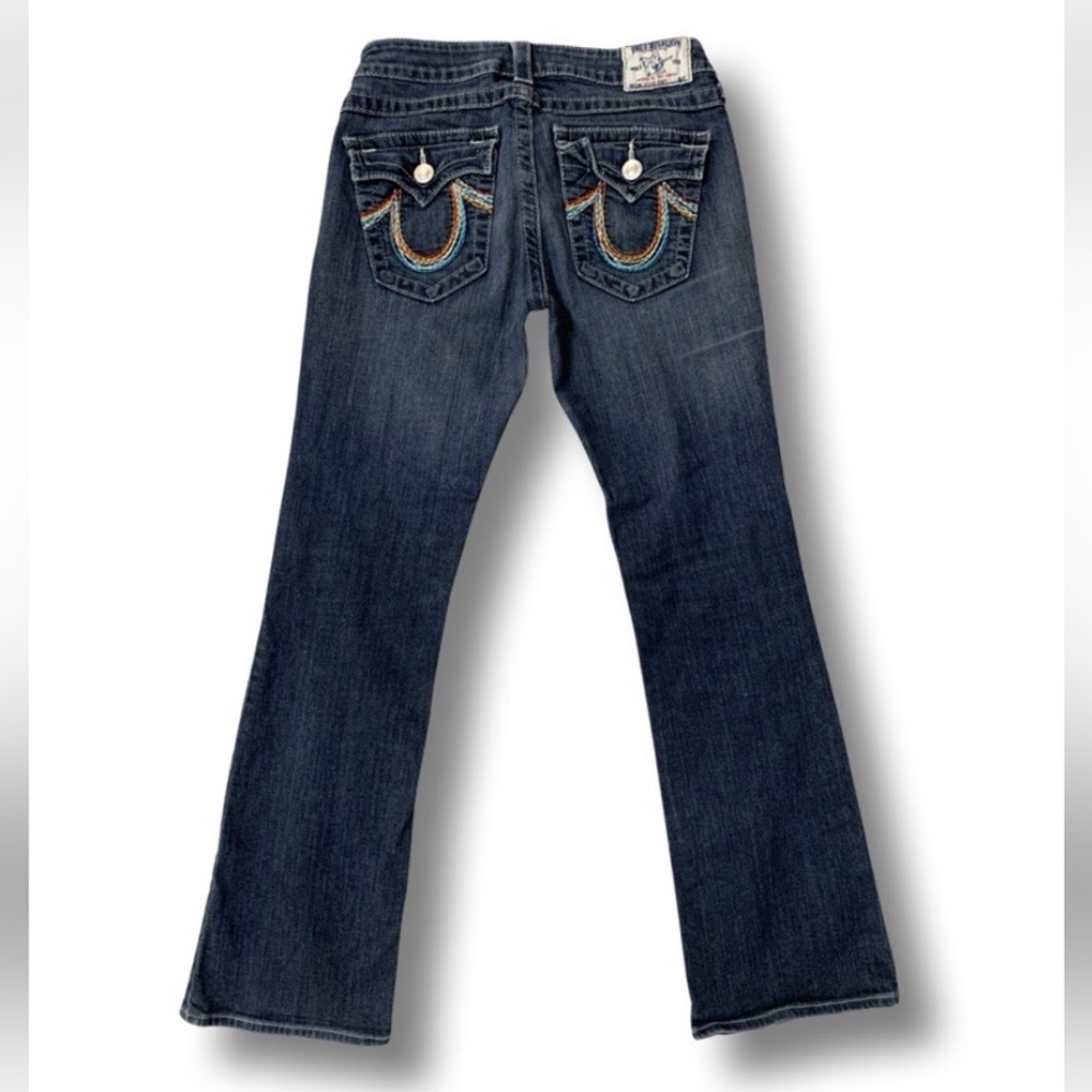 TRUE RELIGION 2 Low Rise Boot Cut Flare 💯 Cotton Jeans Size 28 - Picture 16 of 16